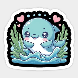 Happy Dolphin Sticker